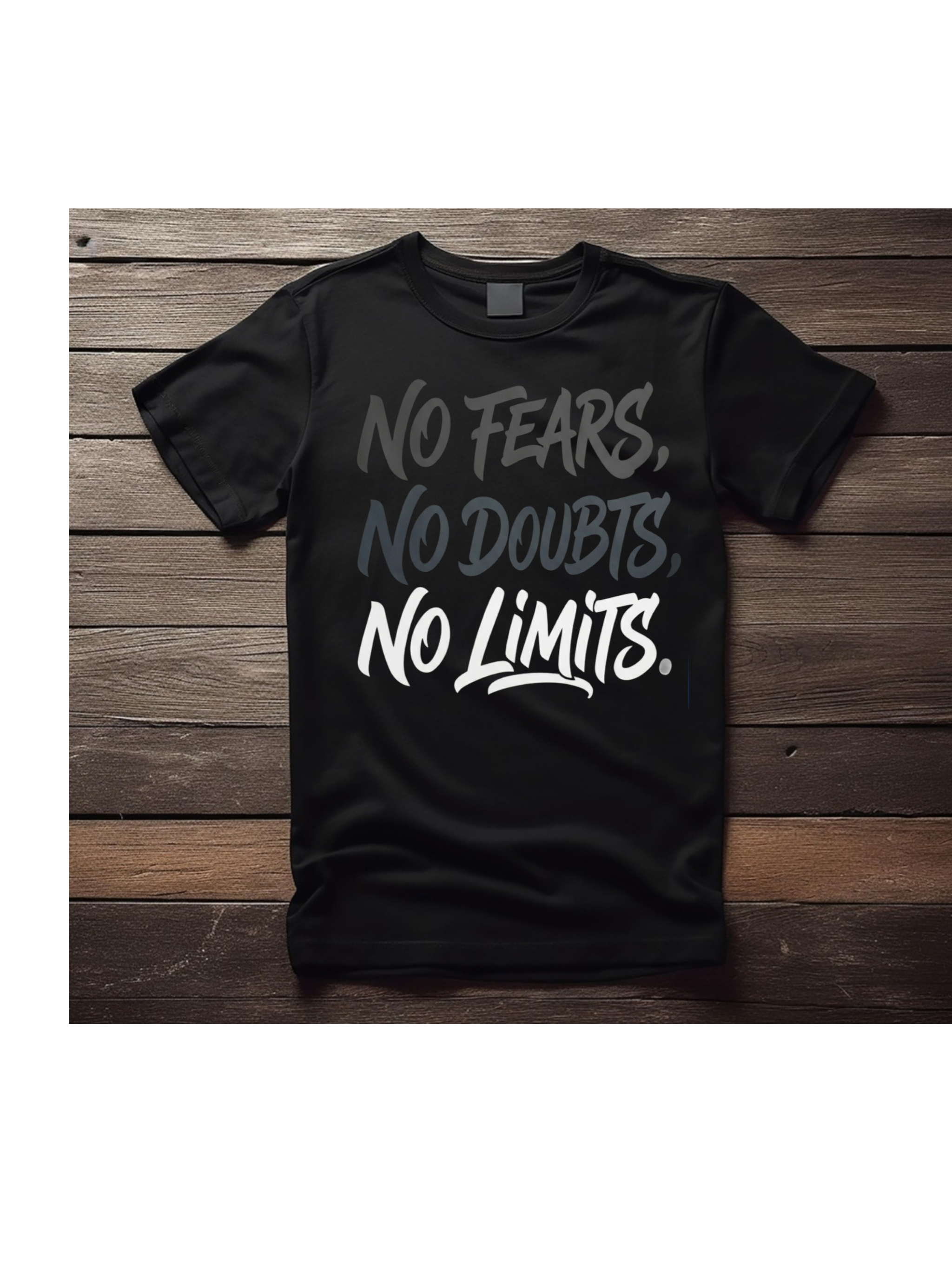 No fears, no doubts, no limits t shirt